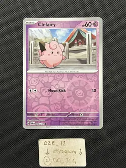 Pokemon Twilight Masquerade - Clefairy - 078/167 - Reverse Holo - M/NM - Image 1