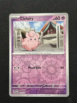 Pokemon Twilight Masquerade - Clefairy - 078/167 - Reverse Holo - M/NM - Image 2