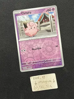 Pokemon Twilight Masquerade - Clefairy - 078/167 - Reverse Holo - M/NM - Image 3