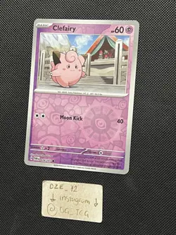 Pokemon Twilight Masquerade - Clefairy - 078/167 - Reverse Holo - M/NM - Image 4