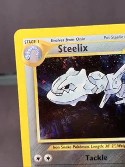 Pokemon TCG Steelix 15/111 Holo Rare Neo Genesis Unlimited Holo WOTC VTG 2000 - Image 2