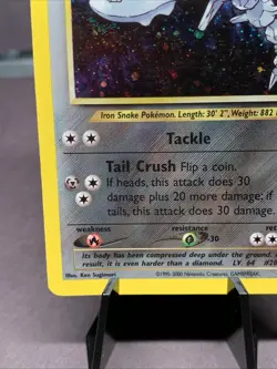 Pokemon TCG Steelix 15/111 Holo Rare Neo Genesis Unlimited Holo WOTC VTG 2000 - Image 5