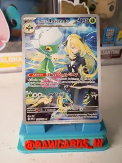 Pokemon TCG Cynthias Roserade Illustration Rare SV10: Destined Rivals 184/182 NM - Image 1