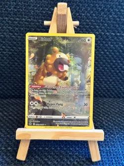 Pokemon Bidoof GG29/GG70 Crown Zenith: Galarian Gallery Full Art Holo NM - Image 1