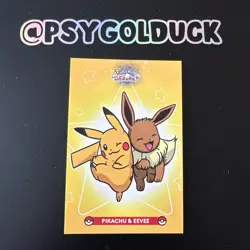 Pokemon Peru Database Card Eevee and Pikachu - Image 1