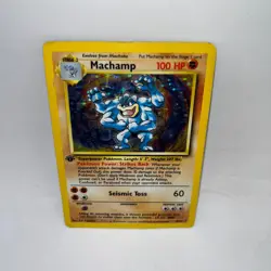 Machamp Base Set 8/102 Holo Deck Exclusives Pokemon 1st Edition HP - Image 1