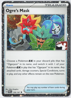 Ogre's Mask 159/167 - Pokemon Prize Pack Series Stamped COSMOS Holo NM - Image 1