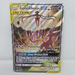 Pokemon Umbreon Darkrai GX SM241 Espeon Deoxys SM240 Jumbo Oversized Tag Team - Image 2