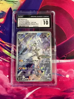 N's Reshiram 167/159 Journey Together Promo English CGC Graded 10 Pokemon TCG - Image 1