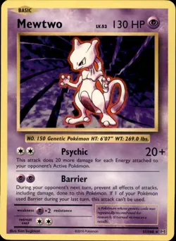 Mewtwo 51/108 Normal - Pokemon XY - Evolutions - Image 1