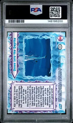 PSA 9 - Down Into The Depths 58 - Topps Pokemon The Movie 2000 - Image 2