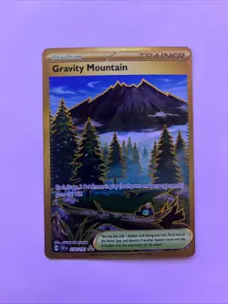 Pokemon TCG Trainer Stadium Gravity Mountain 250/191 Surging Sparks Nm - Image 4