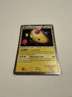 Pokemon TCG Ampharos Prime 105/123 HeartGold SoulSilver Holo Ultra Rare - Image 1