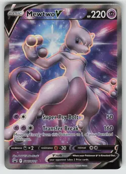 Mewtwo V SWSH229 Holo Promo Sword & Shield Promo Pokemon Near Mint - Image 1