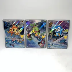 Pokemon TCG First Partner Illustration Collection Series 1 Gen 4 Sinnoh Starters - Image 1