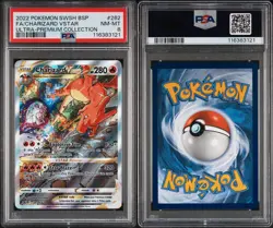 2022 POKEMON SWSH BLACK STAR PROMOS #SWSH262 CHARIZARD VSTAR ULTRA-PREMIUM PSA 8 - Image 3