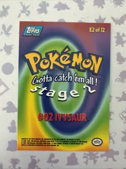 Pokemon Topps - Ivysaur #E2 of 12 - LP - Image 2