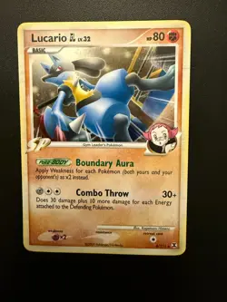 Pokemon Rising Rivals 8/111 Lucario GL Holo Rare NEAR MINT-MINT - Image 3