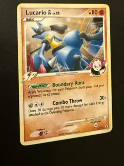 Pokemon Rising Rivals 8/111 Lucario GL Holo Rare NEAR MINT-MINT - Image 4