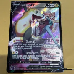 Pokemon Boltund V Ultra Rare Full Art Holo TG13/TG30 Brilliant Stars Trainer - Image 1