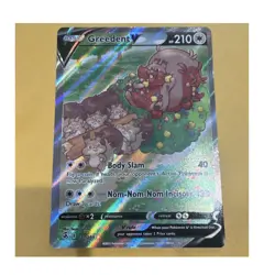 Pokemon Greedent V Ultra Rare Holo 257/264 Swsh08 Fusion Strike Basic TCG - Image 1