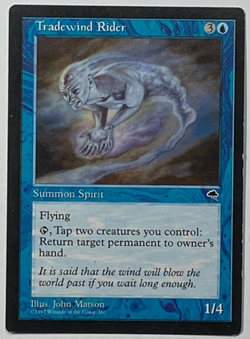 MTG - Tradewind Rider - Tempest - Light Play LP - Vintage - Magic The Gathering - Image 1