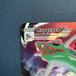Pokemon Rayquaza VMAX Ultra Rare Holo Full Art Silver Tempest TG20/TG30 - Image 2