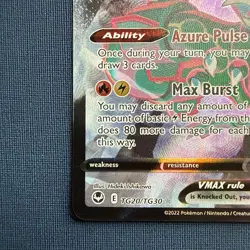 Pokemon Rayquaza VMAX Ultra Rare Holo Full Art Silver Tempest TG20/TG30 - Image 5