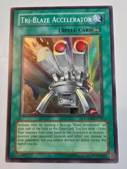 Tri-Blaze Accelerator - FOTB-EN041 - Super Rare - Unlimited Yugioh - Image 1