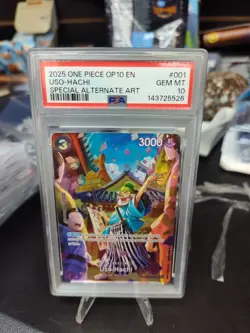 PSA 10 Uso-Hachi ST18-001 SP (OP10) Royal Blood One Piece TCG English Usopp Foil - Image 1
