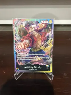 One Piece Card Game- Monkey.D.Luffy Rainbow leader Promo English mint - Image 1