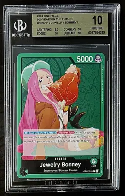 BGS 10 One Piece OP07-019 L Jewelry Bonney - English - 500 Years in the Future - Image 1