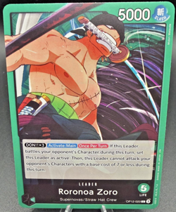 One Piece CCG Roronoa Zoro Legacy Of The Master Leader Card OP12-020 NM - Image 1