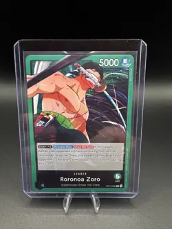 One Piece CCG Roronoa Zoro Legacy Of The Master Leader Card OP12-020 NM - Image 3