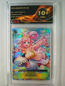 Card One piece Shirahoshi (OP03-116) (V.3) Unnumbered Promo CGG 9,5/10+ OP011E - Image 4