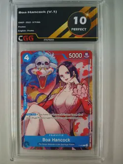 Card One piece Boa Hancock (V.1) P-066 Promo Graded CGG 9,5/10+ OP007E - Image 1