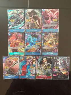 Chinese-Complete set of 10 2nd ANNIVERSARY SET Limited Edition ONE PIECE Card - Image 1