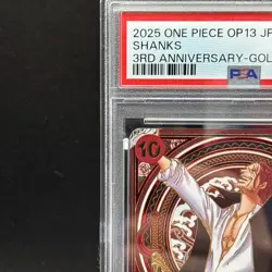 PSA 10 Shanks Gold OP09-004 SP Alt Art SR Carrying on His Will One Piece Japan - Image 3