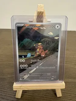 Pokemon TCG Destined Rivals Kangaskhan Illustration Rare Card 204/182 - Image 1