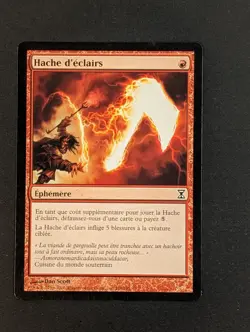 MTG - 1x Lightning Axe - Time Spiral - LP - French - Common - 168/301 - 2006 - Image 3