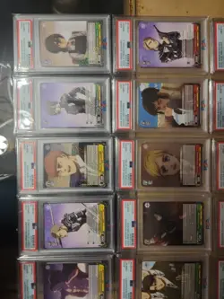 Psa 10 Weiss Schwarz Attack On Titan Final Season Full Set Of 21 R Rare Foils - Image 3