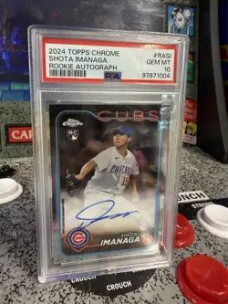 2024 Topps Chrome Shota Imanaga #RASI Rookie Autograph RC Auto PSA 10 GEM MT - Image 5