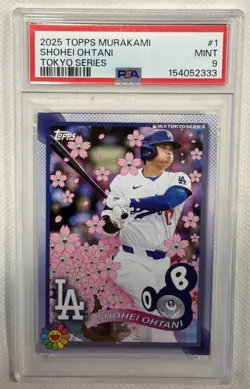 2025 Topps Tokyo Series Takashi Murakami -Shohei Ohtani #1 PSA 9 - Image 1