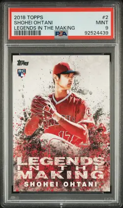 2018 Topps Legends In The Making #2 Shohei Ohtani Legends In The Making (PSA 9) - Image 1