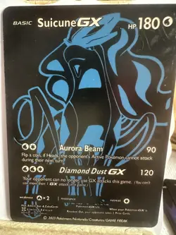 Pokemon Suicune GX Black DISPLAY Card MINT CONDITION.- - Image 1