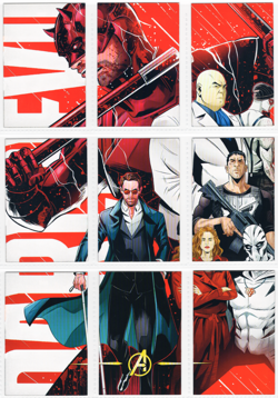 MARVEL: EXPANSION SET * AVENGERS - DAREDEVIL * 9 CARD LOT - Image 1