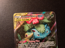 Pokemon Venusaur & Snivy GX Tag Team SM229 Promo Card Good Condition - Image 5