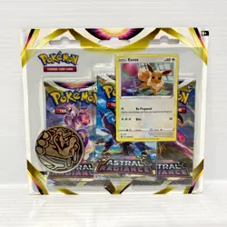Astral Radiance 3 Pack Blister Eevee Sealed Pokemon Card Booster Pack - Image 1