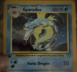 Gyarados 6/102 Base Set 1st Edition Holo Rare Spanish 1999 Pokemon TCG Card - Image 1