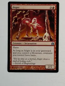 MTG CCG - 1x Anger - Magic The Gathering: Commander - NM - 2011 - Red - #309 - Image 1
